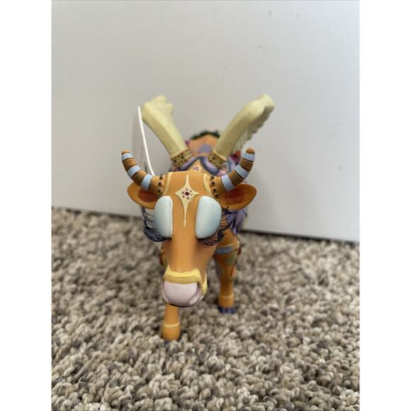 Cow Parade ANGELI COW #9127 Eyelashes Angel Wings Boho Westland Figurine RETIRED - Picture 2 of 11